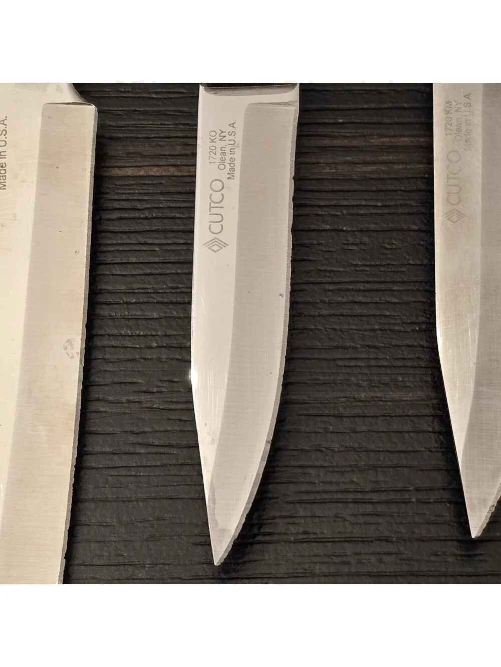 Cutco Knife Lot 5 Pc 1728 1724 2120 1720 Kitchen Knives USA Brown VGC